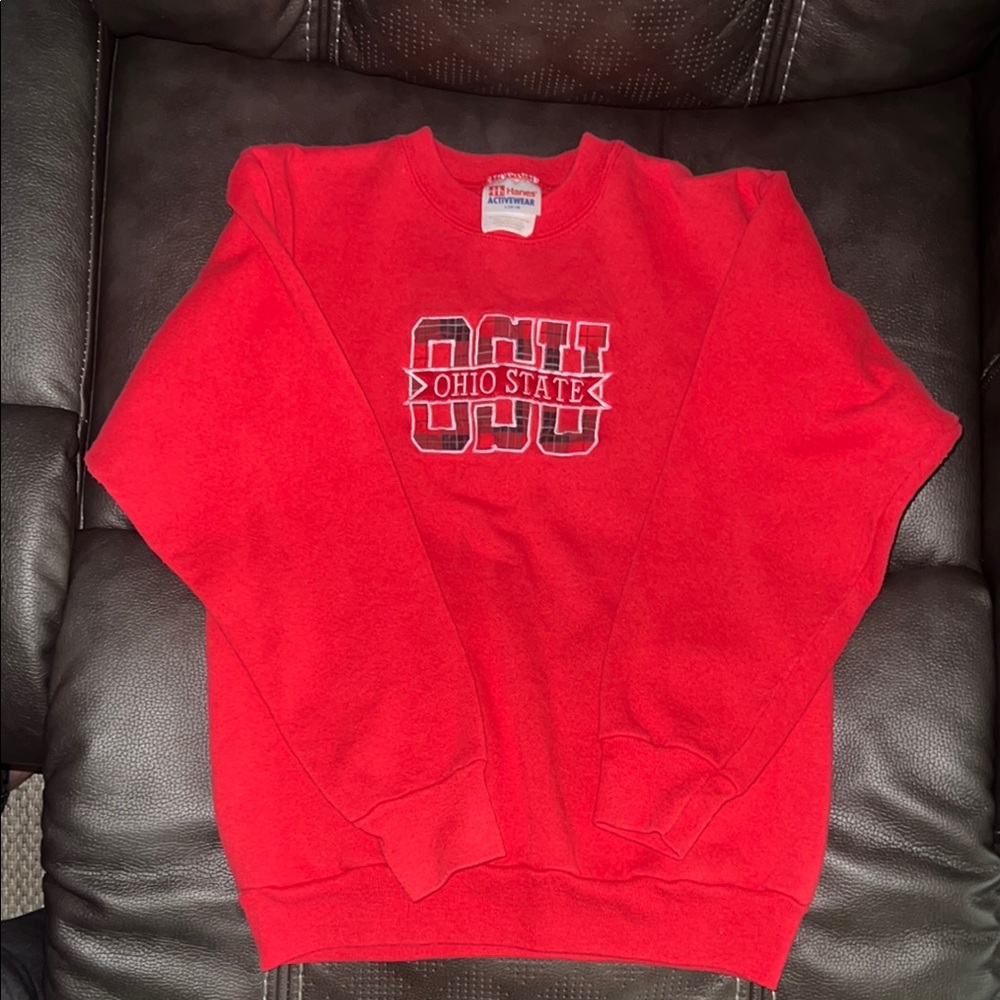 Hanes Red Ohio State Kids Sweatshirt